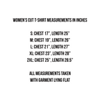 Women's cut shirt size chart s-2xl